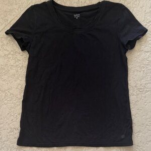 Talbots Classic Black Short Sleeve Tee